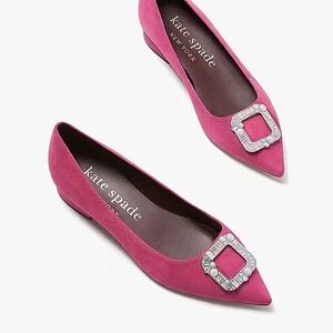 Kate Spade-Buckle Up Flats-Size 9.5
